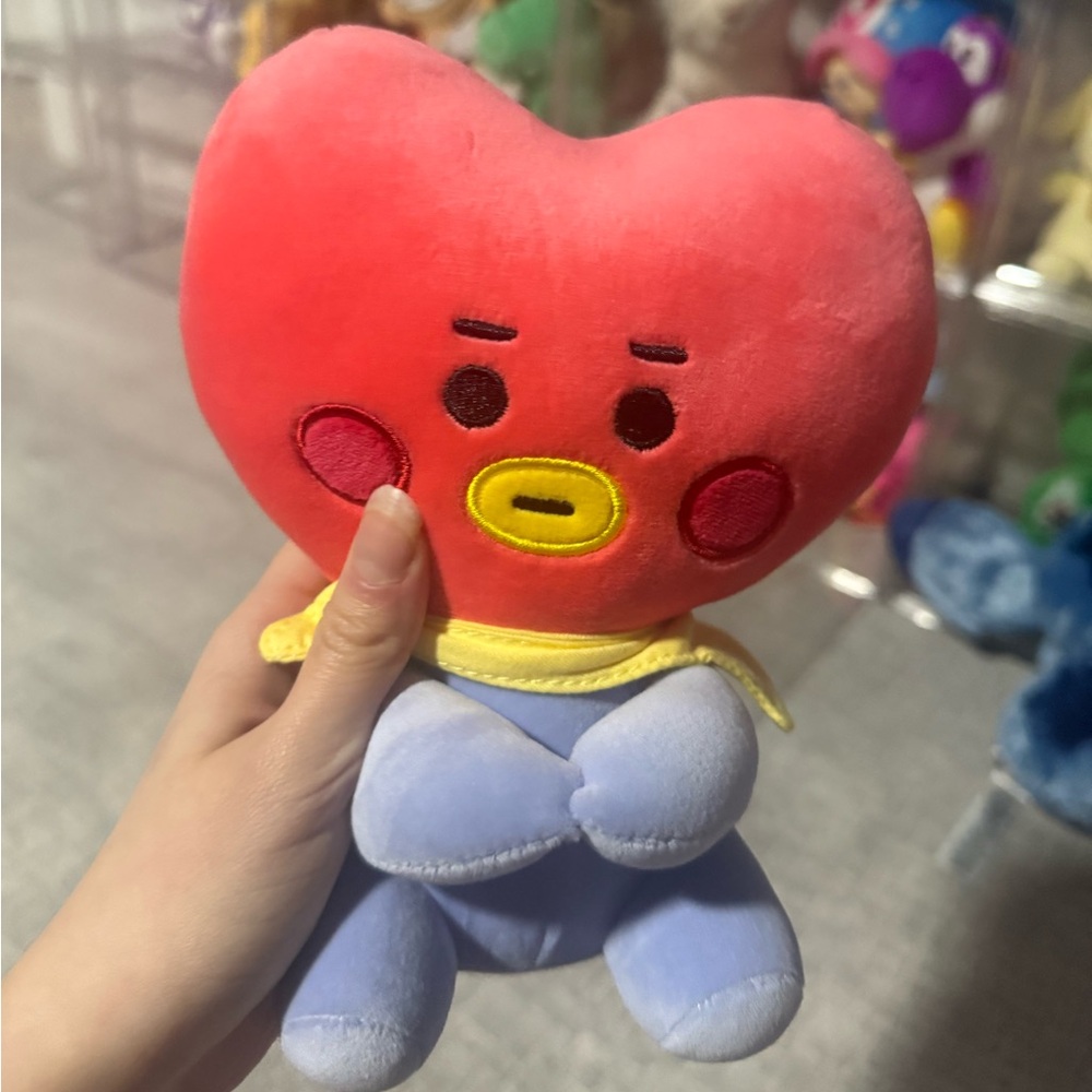 BT21 Official Merchandise TATA Character-Cute TATA Baby Sitting Doll 7.9”